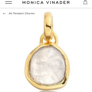Monica vinader moonstone siren mini bezel pendant